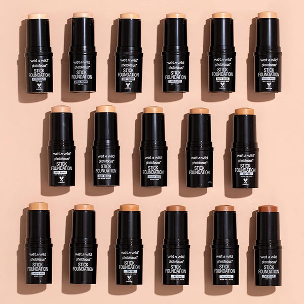 Wet N Wild Photo Focus Matte Foundation Stick Makeup, Classic Ivory | Vegan & Cruelty-Free