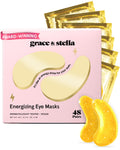 Grace & Stella Award Winning under Eye Mask - Travel Essentials - Anniversary Gifts for Women - Gel Eye Patches for Dark Circles, Puffy Eyes,