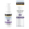 Neutrogena Ultra Sheer Moisturizing Face Serum with Vitamin E & SPF 60, All Day Facial Sunscreen Serum with Broad Spectrum UVA/UVB Protection,