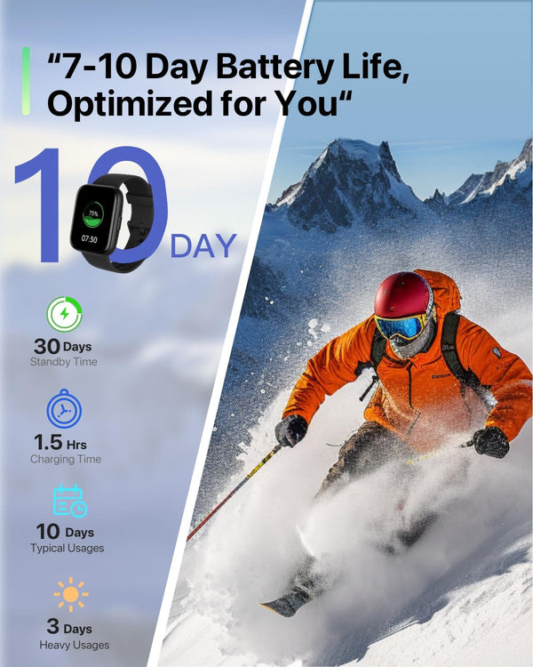 Smart Watches for Men - Activity Tracker for Android Ios with Calls,Fitness Tracker with 100+ Sport Modes, IP68 Waterproof, Heart Rate/Sleep
