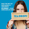 Tea Drops Gift Set | Organic Dissolvable Loose Leaf Tea | Chai Spice Chocolate Earl Grey Citrus Ginger Rose Matcha Peppermint Ube Vanilla Bean