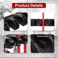 LETMY Broom Holder Wall Mount - Mop and Broom Hanger Holder - Garage Storage Rack & Garden Tool Organizer - 5 Position 6 Hooks Broom Rack for