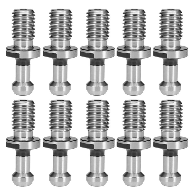 CAT40 45° Pull Stud Retention Knob Fits HAAS CAT 40 CNC Tool Holder Mitsubishi Toshiba Daewoo OKK Kitamura Kira Kia, etc. (10-Pack)