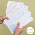 Daily Planner To Do List Notepad 60 Undated Pages,Coral,Twin-ring Spiral Bindling 6x9 Inch Desktop Daily Planning Notepad with Protective