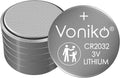 Voniko CR2032 3V Lithium Batteries 6 Pack for Child Safety, Compatible with AirTag, Key Fobs, Thermometers, Scales – 7 Years Shelf Life 6 Count