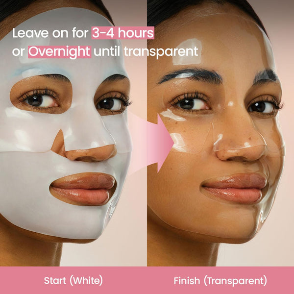 BIODANCE Bio-Collagen Real Deep Mask, Hydrating Overnight Hydrogel Mask, Pore Minimizing, Elasticity Improvement, 34G X4Ea