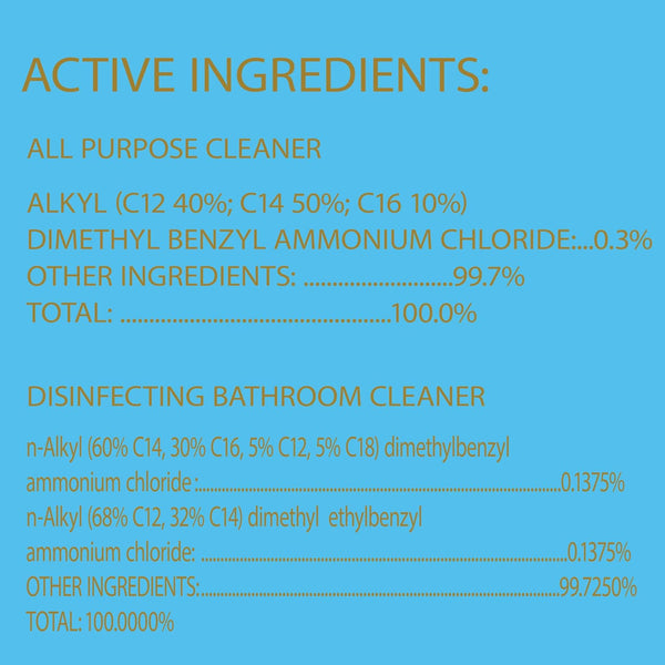Clorox Disinfecting All-Purpose Cleaner, 32 fl. Oz., and Bathroom Cleaner, Bleach Free, Household Essentials, Cleans Dirt and Grime Off Most