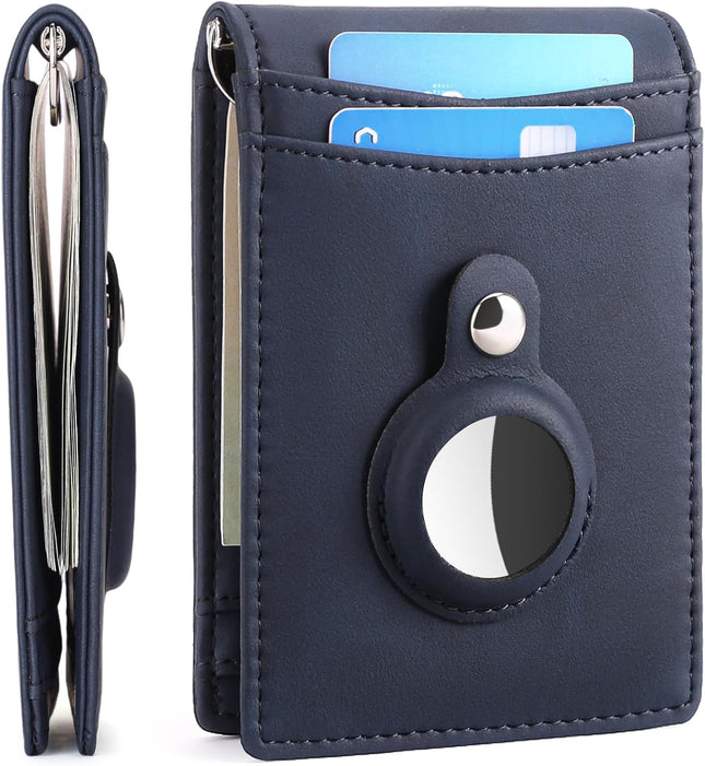 FALAN MULE Wallets for Men RFID Blocking Genuine Leather Bifold Minimalist Front