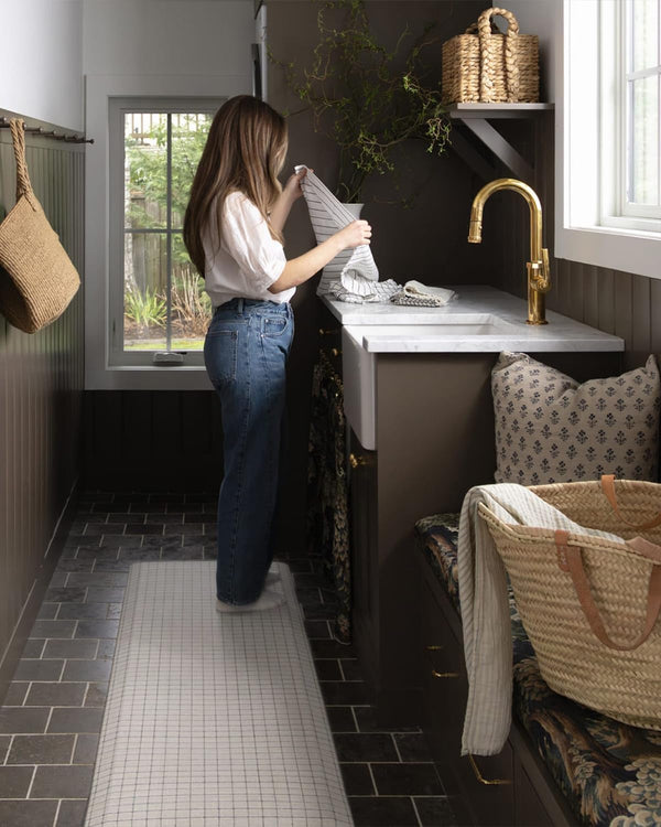 House of Noa Nama Standing Mat – Anti-Fatigue Cushioned Kitchen Mats for Floor | Ergonomic Bounce-Back Foam Kitchen Mats | Anti-Fatigue Mats for
