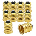 10Pack E14 to E12 Pure Copper Light Bulb Adapter Converter | Rated 250V 75W, Heat Resistant 200℃, Superior Conductivity, Screw-In Install, for LED