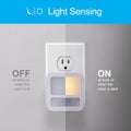 GE LED Motion Sensor Night Light, Plug-in, Dusk-to-Dawn Sensor, 20 Lumens, Soft White, Ideal for Bedroom, Bathroom, Kitchen, or Hallway – 40865 (1