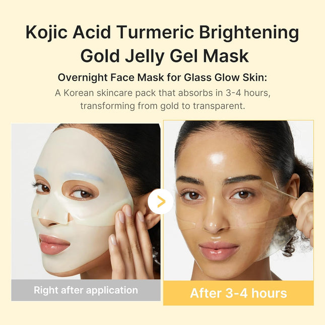 Medicube Kojic Acid Turmeric Brightening Gold Jelly Gel Mask | Overnight Face Ma