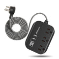 Cruise Ship Essentials - Mifaso Power Strip with USB, Mountable Flat Plug Power Strip with 3 Outlets 4 USB Ports(Smart 3.1A), 5Ft Braided