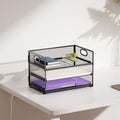 Marbrasse 3 Tier Paper Organizer Letter Tray, Mesh File Organizer with Handle, Paper Sorter Desk Organizer for Home Office Supplies