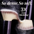 BS-MALL Makeup Brush Set 18 Pcs Professional Foundation Powder Concealers Eyeshadow Blush Synthetic Makeup Brushes with Labeled instruction Black
