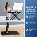 Kitchenclouds Kitchen Mat Cushioned anti Fatigue Rug 17.3"X28" Waterproof, Non Slip, Standing and Comfort Desk/Floor Mats for House Sink Office