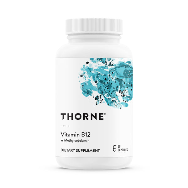 THORNE Vitamin B12 - as Methylcobalamin - Supports Heart & Nerve Health, Blood Cell Function, Healthy Sleep & Methylation* - Gluten, Dairy &