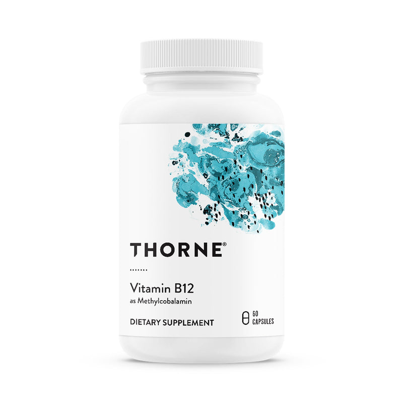 THORNE Vitamin B12 - as Methylcobalamin - Supports Heart & Nerve Health, Blood Cell Function, Healthy Sleep & Methylation* - Gluten, Dairy &