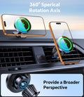 Kaistyle for MagSafe Car Mount Charger【Stronger Magnets】Magnetic Wireless Car Charger with Dashboard Pad Mounting Phone Holders for Your Car