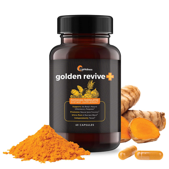 Golden Revive + Joint Support Supplement Featuring Turmeric with Black Pepper, Q