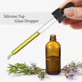 AOZITA 4 Pack, 100ml Dropper Bottles with 1 Funnel & 4 Labels - Essential Oils Bottles for Health, Personal Care & Beauty - 3.4oz Thick Dark Amber