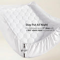 Bedsure Queen Mattress Pad - Quilted Fitted Mattress Topper Protector with 8-21 Inches Deep Pocket, Noiseless Breathable Bed Cover Padded, Machine