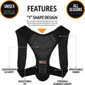 Posture Corrector for Men and Women, Bodywellness Fix Upper Back Brace for Clavicle Support, Adjustable Back Straightener and Providing Pain