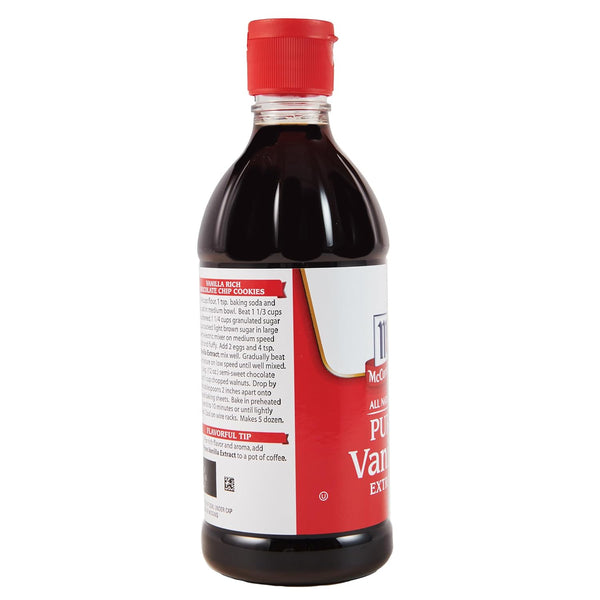 McCormick Vanilla Extract, Pure, No Corn Syrup, Gluten Free, Rich, Sweet Flavor and Aroma for Baking and Savory Dishes, 16 fl oz