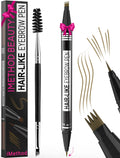 iMethod Eyebrow Pen - Eyebrow Pencil Magical 2-in-1 Eye Brow Pencils for Women with 4-Fork-Tip & Precise Brush-Tip for Natural Hair-Like Brows,