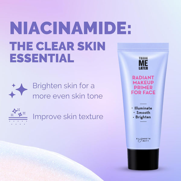 Elizabeth Mott Thank Me Later Radiant Face Primer Ã¢ÂÂ Dermatologist & Allergy Tested Ã¢ÂÂ Illuminating, Hydrating Makeup Base for Glowing