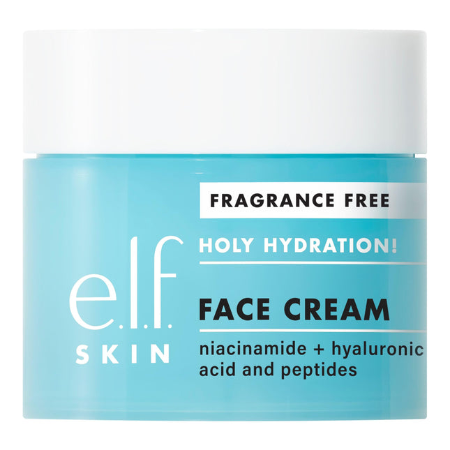 E.L.F. SKIN Holy Hydration! Face Cream, Fragrance Free, Smooth, Non-Greasy, Ligh