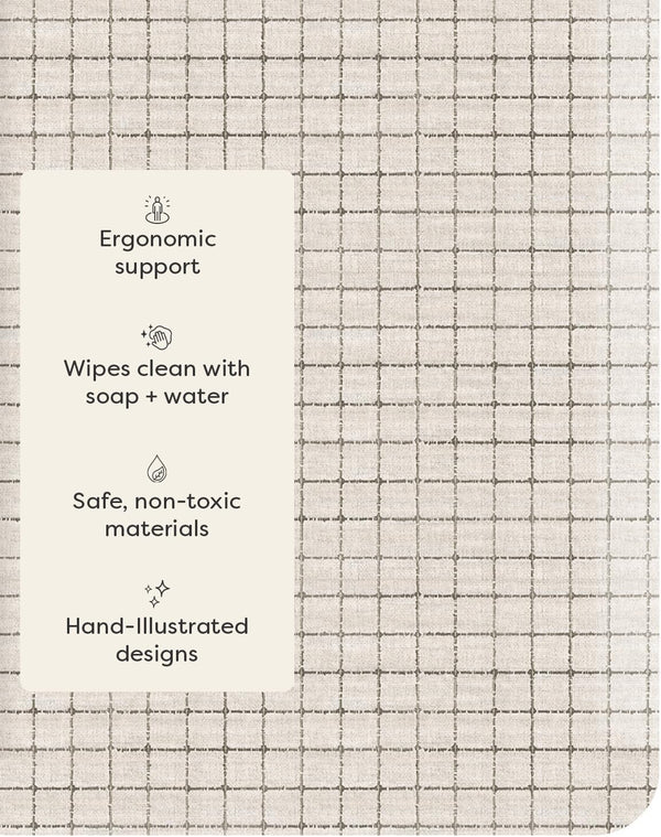 House of Noa Nama Standing Mat – Anti-Fatigue Cushioned Kitchen Mats for Floor | Ergonomic Bounce-Back Foam Kitchen Mats | Anti-Fatigue Mats for