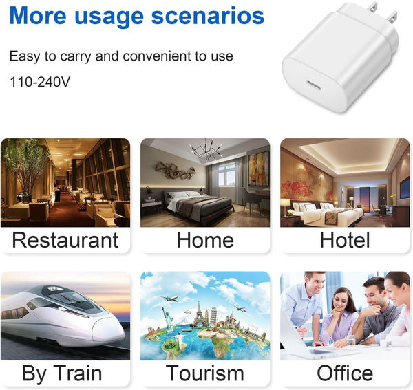 Type C Charger Fast Charging, Samsung 25W USB C Fast Wall Charger Block White