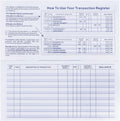 20 Pack Checkbook Register, Check Registers for Personal, Blank Ledger Transaction Registers for Personal or Business Bank, Check Register Book