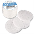 50-Count Compressed Facial Sponge, GAINWELL White Cellulose 100% Natural Cosmetic Spa Sponges for Facial Cleansing, Exfoliating Mask, Makeup