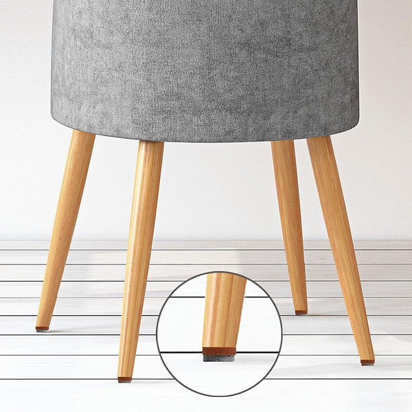 ALIMITOPIA 40pcs Screw-on Furniture Felt Pad Chair Glide Slider Hardwood Floor Protector for Wooden Leg Feet of Chair Table Furniture(Φ28mm or