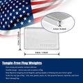Flag Weights for Bottom of Flag - Adhesive Flag Weights for Large Flags to Keep from Tangling & Blowing - Weather Resistant Adhesive Curtain