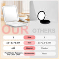 MIYADIVA Compact Mirror, 30X Magnifying Mirror, Pocket Mirror for Purse, Travel Makeup Mirror with 30X/1X Magnification, Travel Essentials Mirror,
