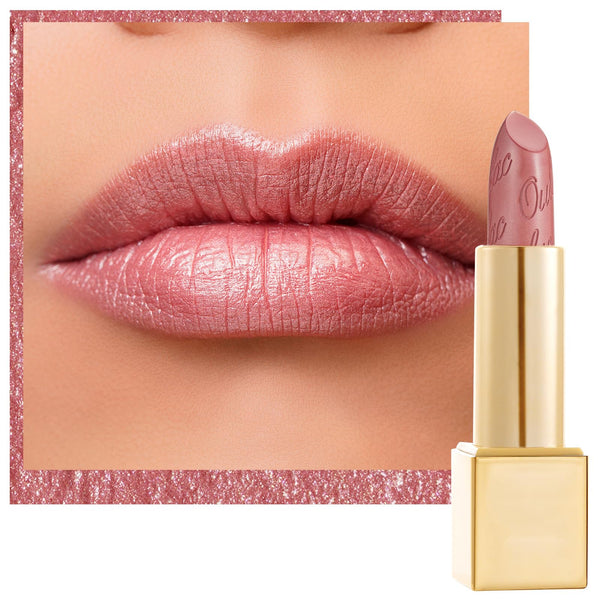 Oulac Light Pink Lipstick for Women with Metallic 3D Shine Lightweight Hydrating Formula, High Impact Lip Color, Vegan Beauty, Full Coverage Lip