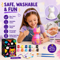Goodyking Paint Your Own Cat Lamp Kit, DIY Cat Crafts Night Light, Painting Kit Arts & Crafts for Kids Ages 8-12, Art Supplies Birthday Easter