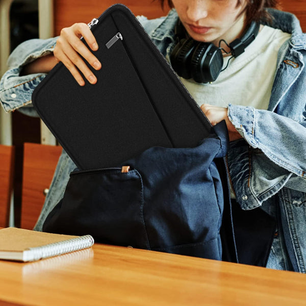 Laptop Sleeve 15.6 inch, Durable Computer Carrying Bag Protective Case Briefcase Handbag with Front Pocket, Slim Laptop Cover for 15-16 Inch HP,