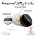 Aesthetica Translucent Setting Powder â Matte Finishing Makeup Loose Setting Powder â Flash Friendly Translucent Powder Foundation - Loose Face