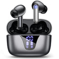 ZIUTY Wireless Earbuds, 2025 Bluetooth Headphones, 50Hrs Stereo Deep Bass Ear Buds with Power Display Charging Case, Buit in Mic, IPX5 Waterproof