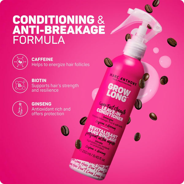 Marc Anthony Leave-In Hair Conditioner Spray for Long & Detangled Hair, Grow Long - Moisturizing & Deep Conditioning Detangler Spray with Biotin