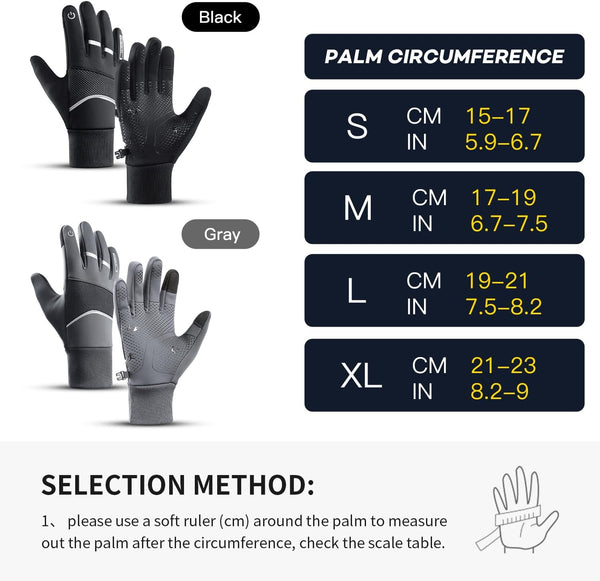 Kyncilor Womens Winter Gloves Mens Thermal Gloves with Touchscreen Fingers Anti-Slip Grip for Runing Working Texing Driving