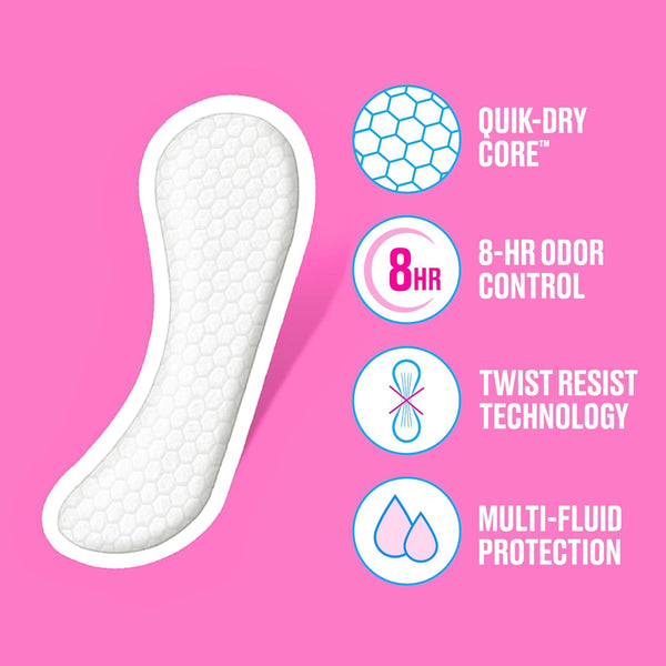 Carefree Panty Liners for Women, Regular, Unwrapped, Unscented, 120ct 120 Count (Pack of 1)