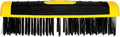 ALLWAY SB619 Carbon Steel Wire Scrub Brush Block | Soft-Grip, Threaded Pole Socket, Chemical and Solvent Resistant Bristles