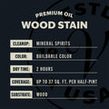 Varathane Dry Black Cherry Wood Stain 0.25 Quart (Pack of 1) Black
