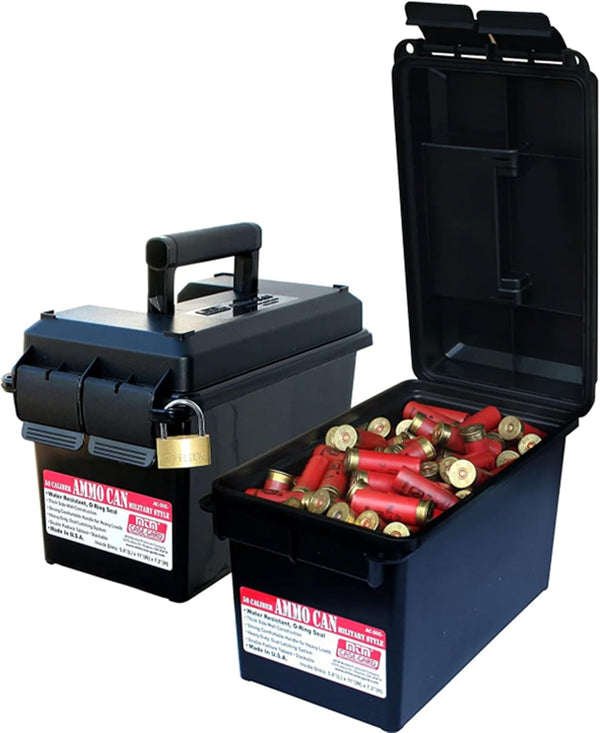 MTM AC50C-40 Ammo Can, 50-Caliber, Heavy-Duty Dual Latching System, Rugged Polypropylene Plastic, O-Ring Seal System, Water Resistant, Bulk Ammo