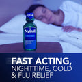 Vick NyQuil Cough Cold and Flu Nighttime Relief, Original Liquid, 2x12 Fl Oz 12 Fl Oz (Pack of 2)